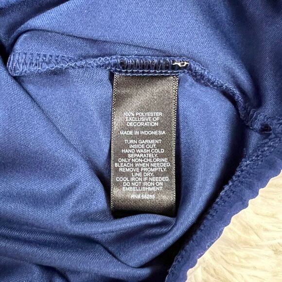 Express Navy Blue Sleeveless Dressy Top XS - Picture 7 of 7